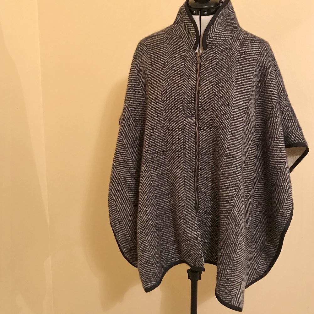 Free People tweed cape/coat NWOT